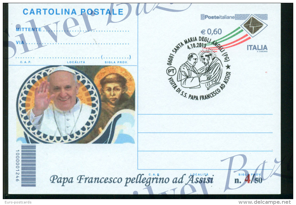 SANTA MARIA DEGLI ANGELI - CARTOLINA POSTALE CON SOPRASTAMPA PRIVATA - ANNULLO SANTA MARIA DEGLI ANGELI - Stamped Stationery