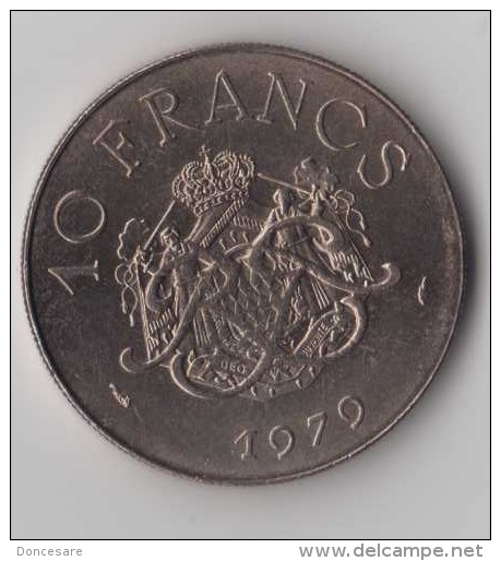 ** 10 FRANCS MONACO 1979 FDC ** - 1960-2001 Nouveaux Francs