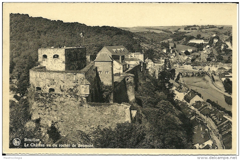 BELGIO  LUXEMBOURG  BOUILLON  Le Chateau Vu Du Rocher Besmont - Bouillon