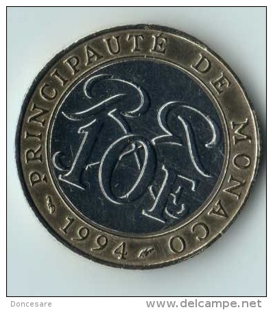** 10 FRANCS MONACO 1994 ** - 1960-2001 Nouveaux Francs