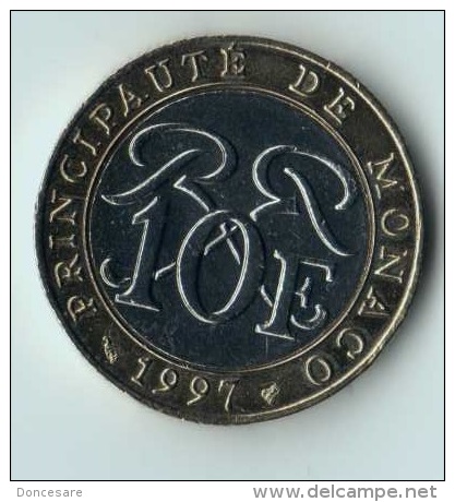 ** 10 FRANCS MONACO 1997 ** - 1960-2001 Nouveaux Francs