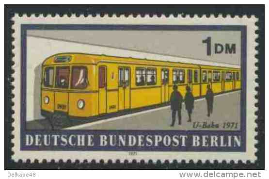 Germany Berlin 1971 Mi 384 YT 365 Sc 9N310 ** Underground Train No. 2431 (1971) / U-Bahn / Metro – Berlin Rail Transport - Treinen