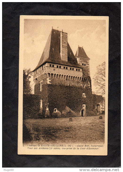 Château De HAUTE-GOULAINE - Tour Des Archives, Vue Prise De La Cour D'Honneur - Haute-Goulaine