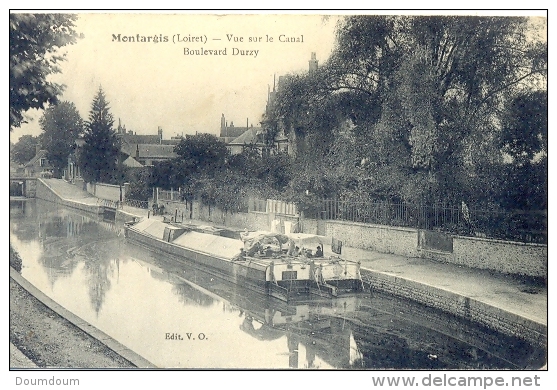 CPA MONTARGIS - VUE SUR LE CANAL - BOULEVARD DURZY - Montargis