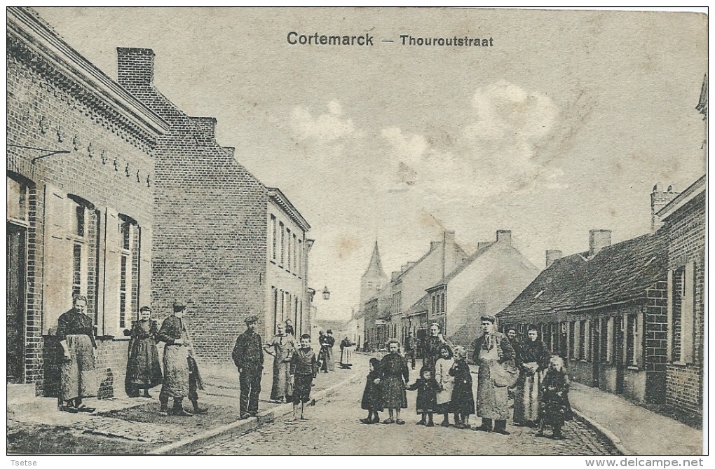 Kortemark - Thoroutstraat - Geanimmerd +++ - Feldpost 1917 ( Verso Zien ) - Kortemark