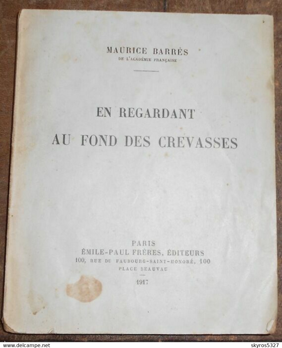 En Regardant Au Fond Des Crevasses - War 1914-18