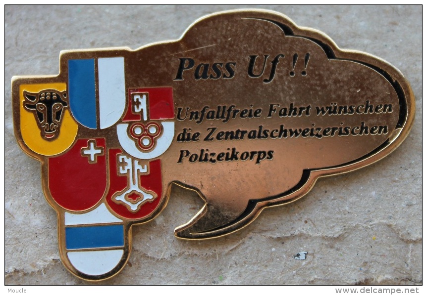 POLICE - POLZEI - SUISSE - SCHWEIZ - CANTONS SUISSE CENTRAL - PASS  UF !! -      (12) - Polizia