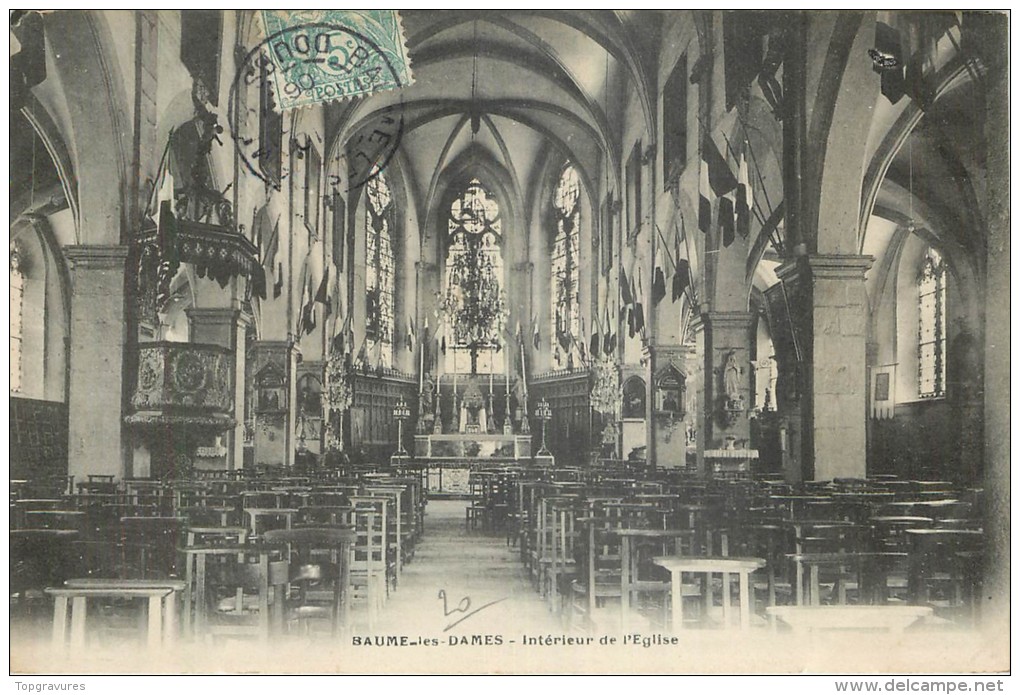 25 BAUME-LES-DAMES INTERIEUR EGLISE - Baume Les Dames