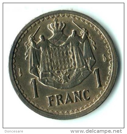 ** 1 FRANC MONACO  BRONZE ALLU.1943 Sans Date SUP - ** - 1922-1949 Louis II.