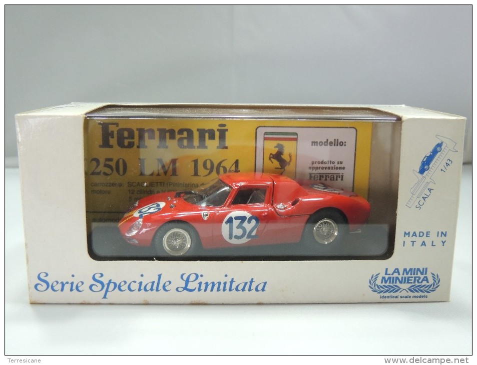 X LA MINI MINIERA 8904 FERRARI 250 LM 1965 TARGA FLORIO # 132 NUOVO IN BOX SERIE SPECIALE LIMITATA - Other & Unclassified