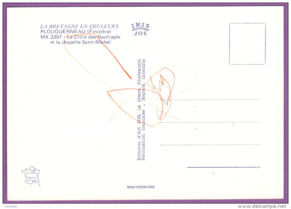 PLOUGUERNEAU - La Croix Des Naufragés Et La Chapelle Saint-Michel - Plouguerneau