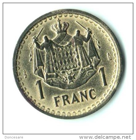 ** 1 FRANC MONACO  BRONZE ALLU.1943 Sans Date TTB ** - 1922-1949 Louis II