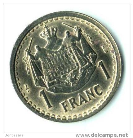 ** 1 FRANC MONACO  BRONZE ALLU.1943 Sans Date SUP - ** - 1922-1949 Louis II.