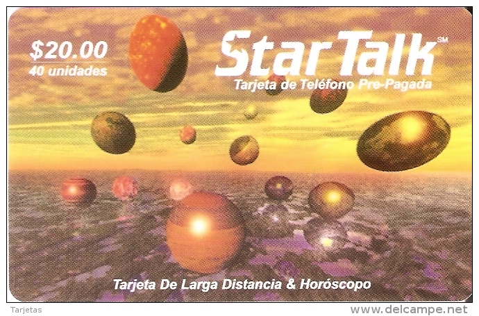 TARJETA DE ESTADOS UNIDOS CON PLANETAS (PLANET) - Astronomy