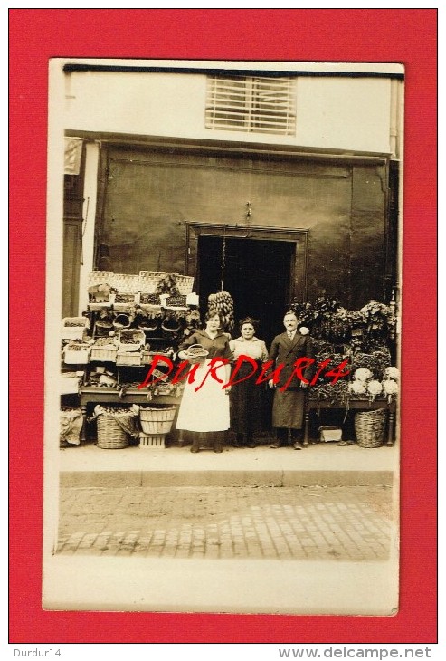 Orne - BRIOUZE - Rare***** Carte Photo... Primeur ...Fruits & Légumes ( Commerce Gustave & Louise GUIBOUT ...) - Briouze