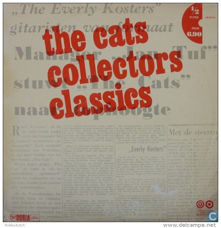 * 1-sided LP *  THE CATS - COLLECTORS CLASSICS (Nederpop 1972 Rare!!!) - Disco, Pop