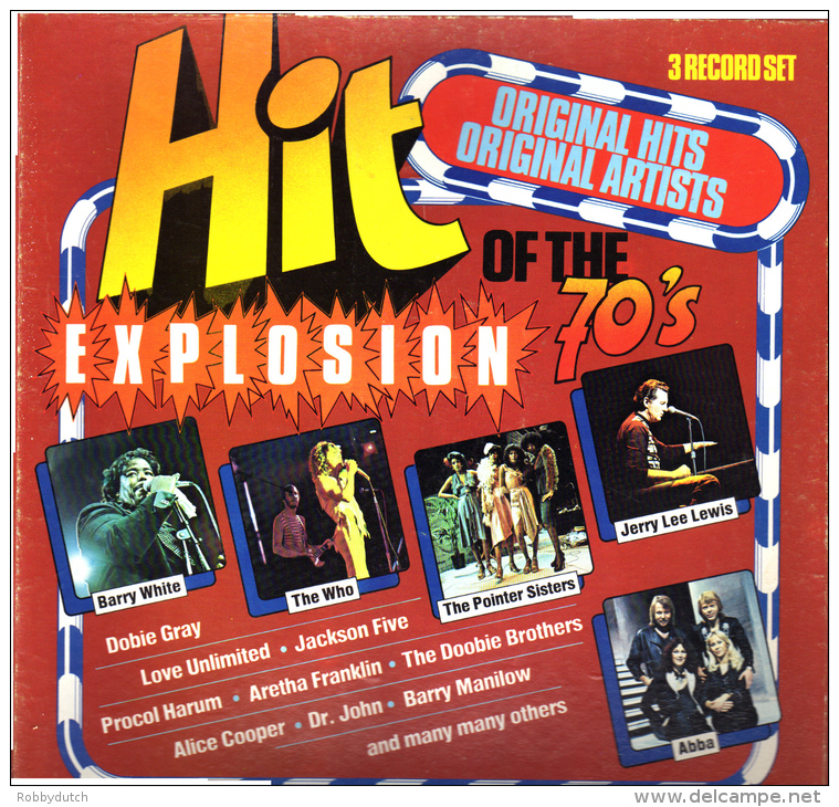 * 3LP Box *  HIT-EXPLOSION OF THE 70'S - VARIOUS ARTISTS (USA 1977) - Compilaties