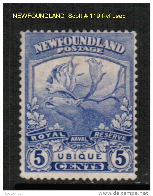 NEWFOUNDLAND    Scott  # 119 F-VF USED - 1908-1947
