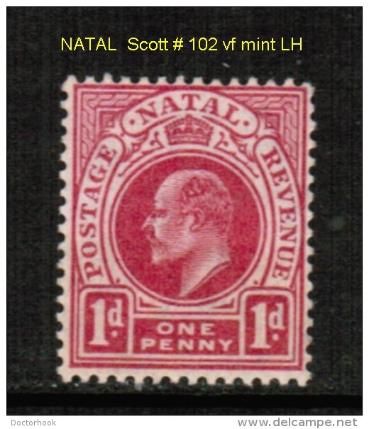 NATAL    Scott  # 102* VF MINT LH - Natal (1857-1909)