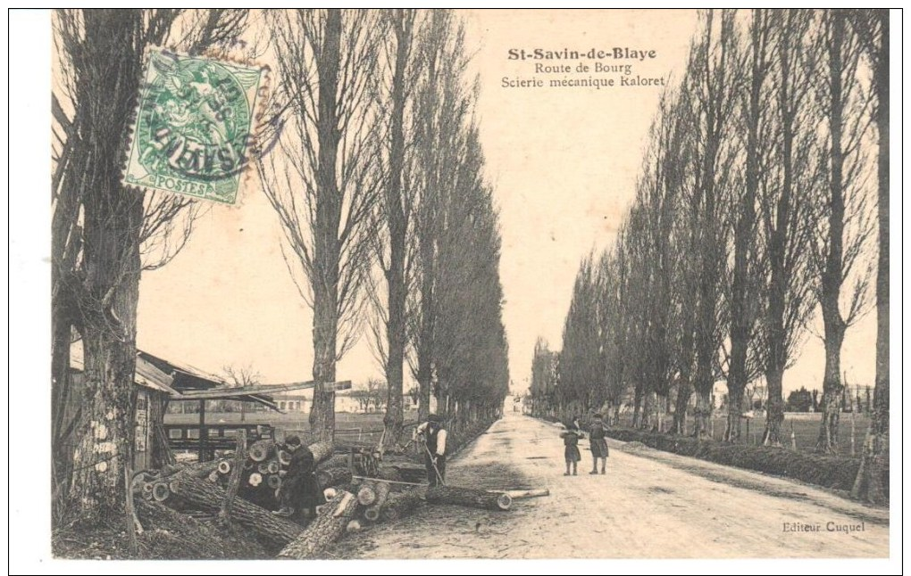 33 GIRONDE SAINT SAVIN DE BLAYE  VUE D UNE RUE - Otros & Sin Clasificación