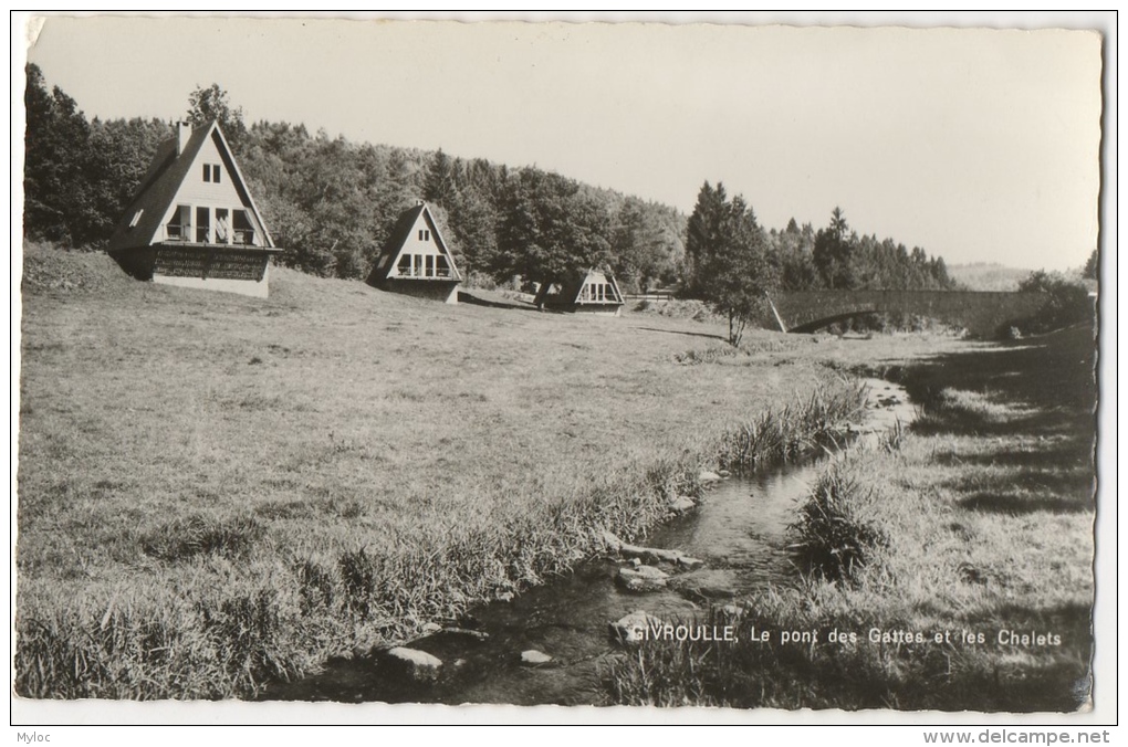 Carte Photo. Givroulle. Pont Des Gattes Et Les Châlets. - Bertogne