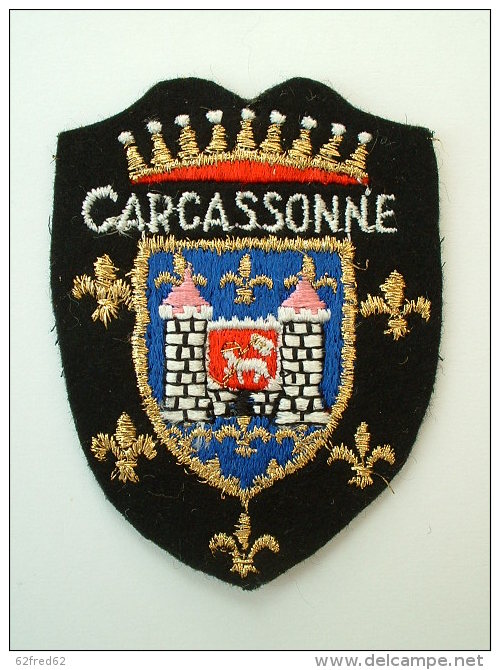 ECUSSON TISSUS BRODE  - CARCASSONNE - Blazoenen (textiel)