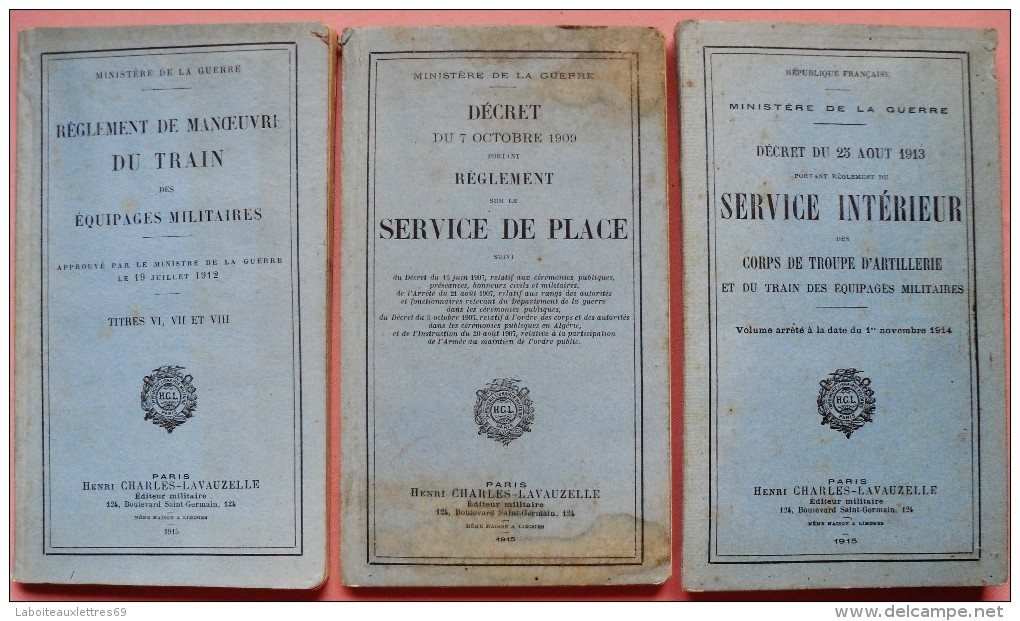 LOT 3 MANUELS INSTRUCTIONS MILITAIRES+1 DISCOURS+2 NOTES INFORMATIONS+2 LIVRES - Bücherpakete