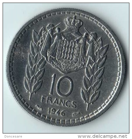 ** 10 FRANCS MONACO  LOUIS II 1946 SUP- ** - 1922-1949 Louis II