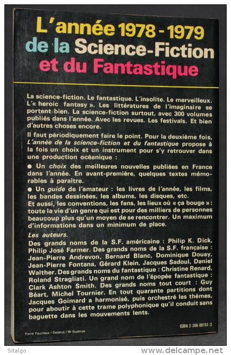 L'ANNÉE 78-79 DE LA SCIENCE-FICTION - JACQUES GOIMARD - JULLIARD - Other & Unclassified