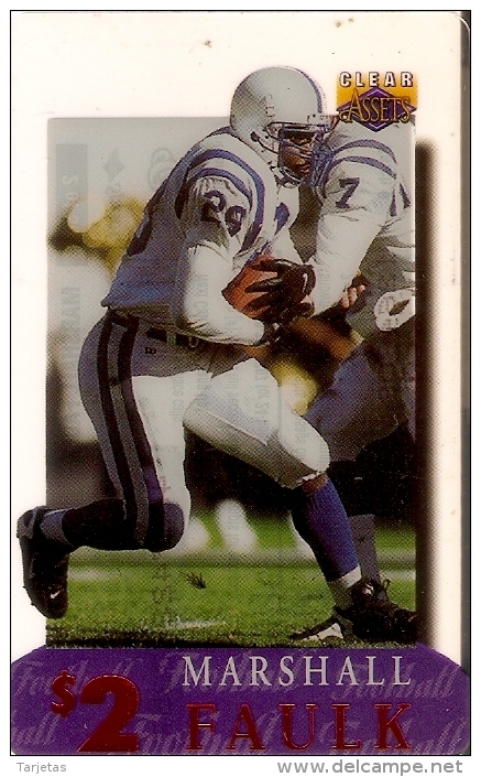 TARJETA DE ESTADOS UNIDOS DE MARSHALL FAULK (RUGBY)  $2  - NUEVA-MINT (SPRINT) - Sprint