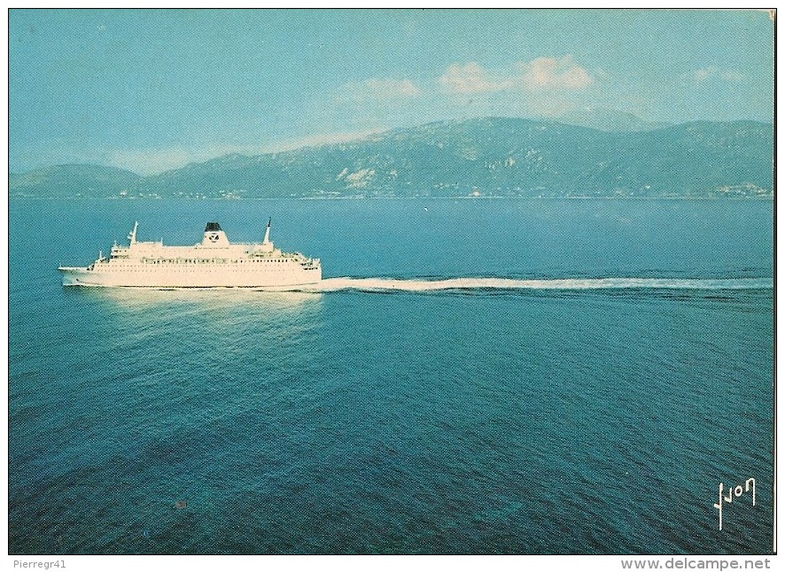 CPA-1979-FERRY-PAQUEBOT -LIAISION - CORSE-Le NAPOLEON- VUE AERIENNE -TBE - Ferries