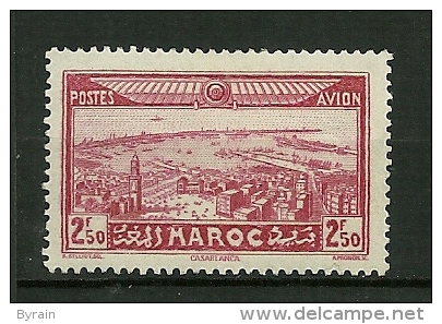 MAROC 1933 Poste Aérienne   N°37   Neuf Avec Trace De Charnière - Poste Aérienne