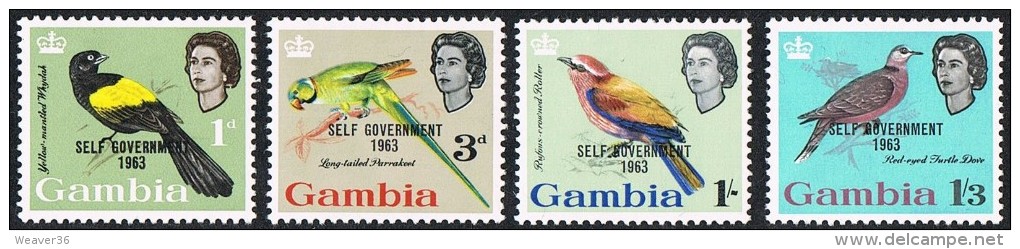 Gambia SG206-209 1963 New Constitution Set 4v Complete Mounted Mint - Gambie (...-1964)