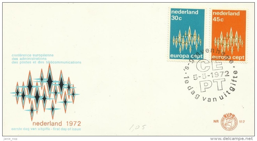 Netherlands 1972 Europa FDC - FDC