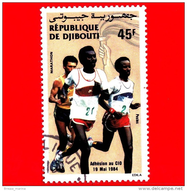 GIBUTI - Djibouti - Nuovo - 1984 - Comitato Olimpico Internazionale - Olimpiadi - Maratona - Adesione Al CIO - 45 - Gibuti (1977-...)