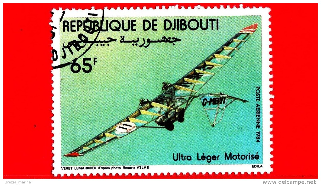 GIBUTI - Djibouti - Nuovo - 1984 - Volo - Deltaplano - Ultra Leggero Motorizzato - Hang Gliders - 65 P.aerea - Dschibuti (1977-...)