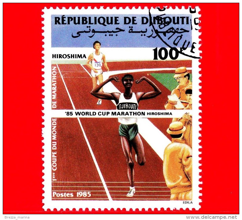 GIBUTI - Djibouti - Nuovo - 1985 - Coppa Del Mondo Di Maratona - Hiroshima - Arrivo - 100 - Gibuti (1977-...)