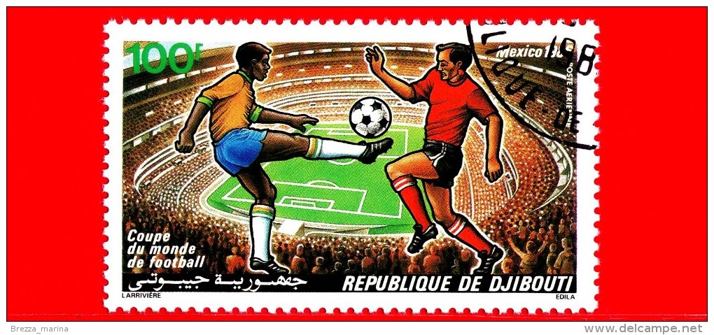 GIBUTI - Djibouti - Nuovo - 1986 - Calcio - Coppa Del Mondo - Mexico 1986 - World Cup Soccer - Stadio - 100 P.aerea - Gibuti (1977-...)