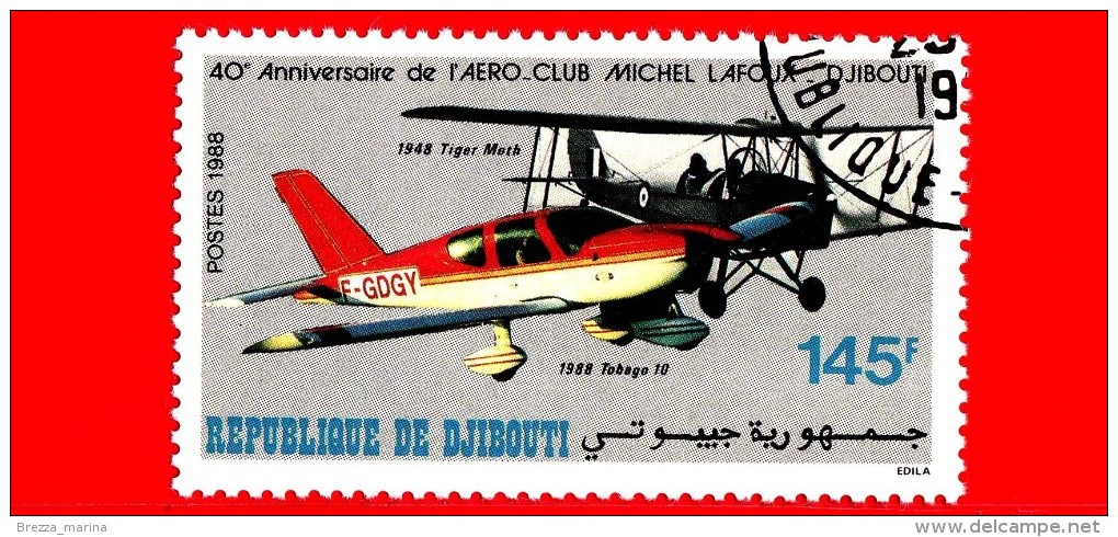 GIBUTI - Djibouti - Nuovo - 1988 - 40 Anniversario De 'Aero-Club Michel Lafoux' - 145 - Gibuti (1977-...)