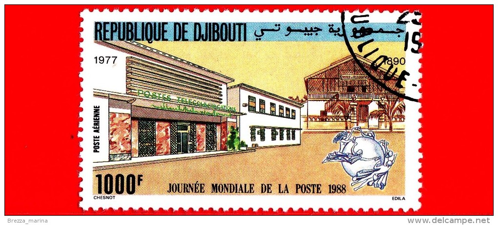 GIBUTI - Djibouti - Nuovo - 1988 - Giornata Mondiale Della Posta - 1000 P.aerea - Gibuti (1977-...)