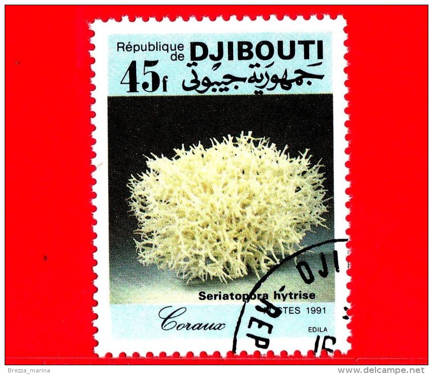 GIBUTI - Djibouti - Nuovo - 1991 - Vita Marina - Coralli - Seriatopora Hytrise - 45 - Gibuti (1977-...)