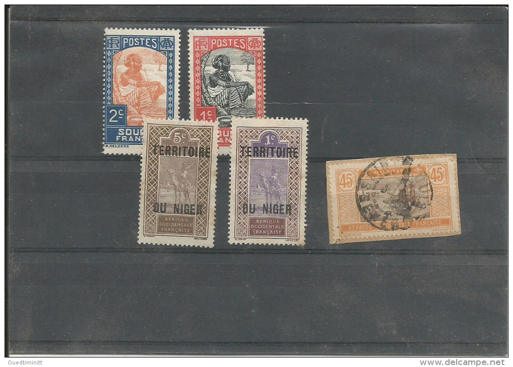 AOF. Lot De Timbres, Mauritanie.Soudan.Niger. - Niger (1960-...)