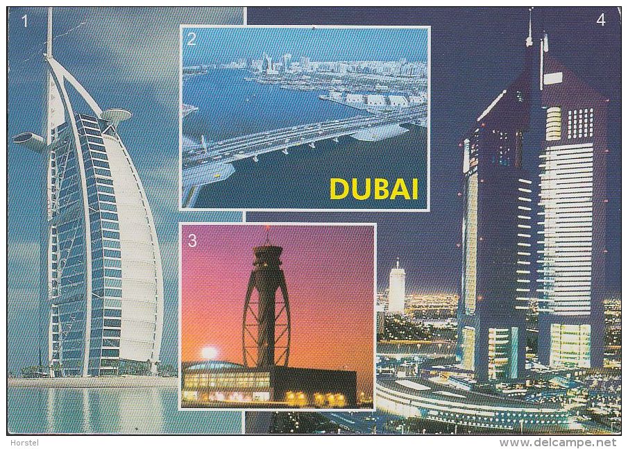 UAE - Dubai - Views  - 2x Nice Stamp "bird" - Verenigde Arabische Emiraten