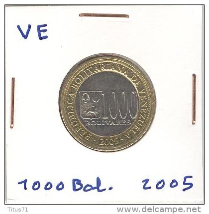 1000 Bolivares Venezuela Bi-métallique / Bimetalic 2005 - Venezuela