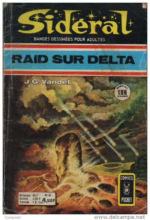 SIDERAL N° 55 BE AREDIT COMICS POCKET 11-1975 - Arédit & Artima