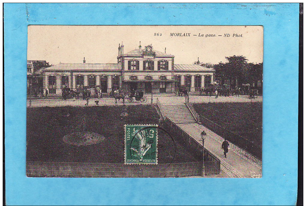 --174 )9)  MORLAIX  Gare Animée   ( Très Très Bon état ) - Morlaix