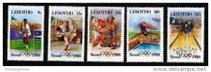 LESOTHO , 1987, Mint Never Hinged Stamp(s)  , Olympic Games,  MI 622-627, #2698 - Lesotho (1966-...)