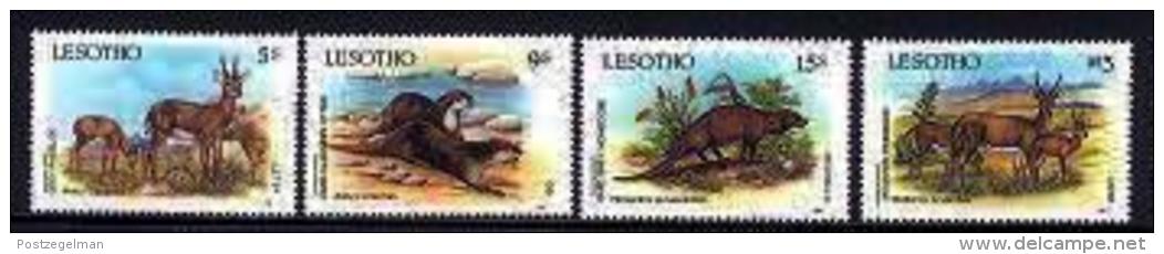 LESOTHO , 1987, Mint Never Hinged Stamp(s)  , Plants &amp; Animals,  MI 635-638, #2700 - Lesotho (1966-...)