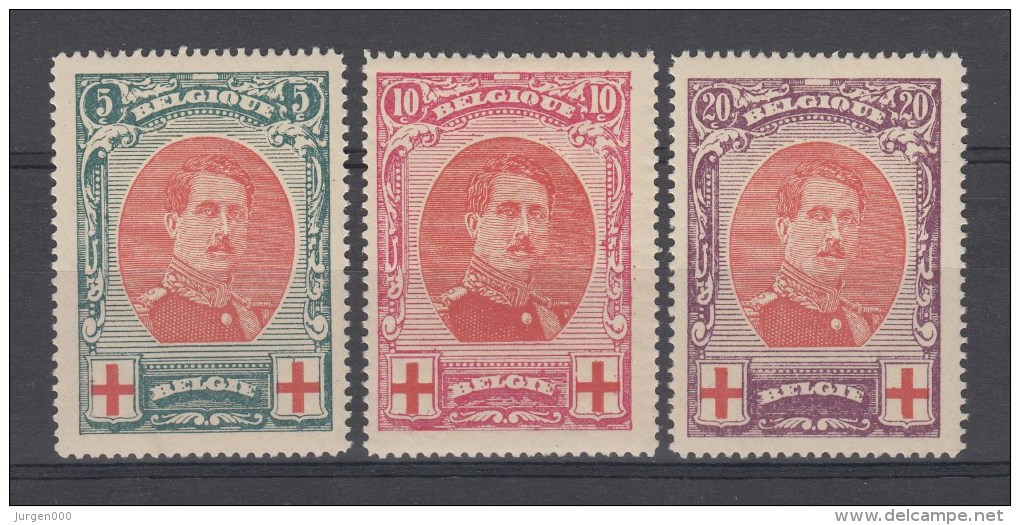 Nr 132/134 **, Cote = 360 € (X07546) - 1914-1915 Croix-Rouge