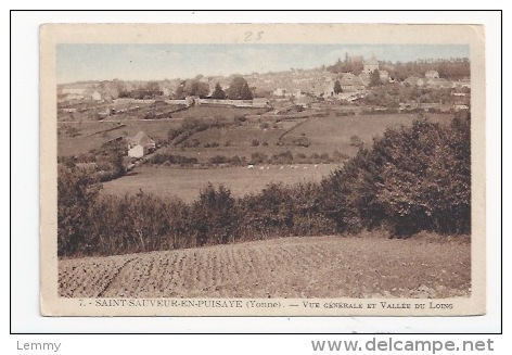 89 - SAINT-SAUVEUR-EN-PUISAYE - VUE GENERALE ET VALLEE DU LOING - Saint Sauveur En Puisaye